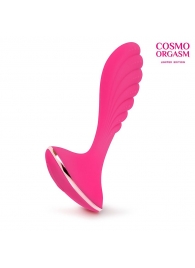 Розовый фигурный вибростимулятор для G-массажа - 16 см. - Cosmo