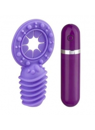 Фиолетовое эрекционное виброкольцо с 10 режимами вибрации Dash - NMC - во Владикавказе купить с доставкой