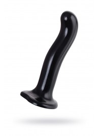 Черный стимулятор для пар P G-Spot Dildo Size M - 18 см. - Strap-on-me - во Владикавказе купить с доставкой
