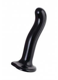 Черный стимулятор для пар P G-Spot Dildo Size M - 18 см. - Strap-on-me - во Владикавказе купить с доставкой