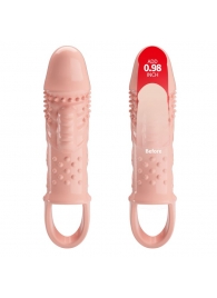 Телесная насадка с вибрацией Cecelia - 18,5 см. - Baile - во Владикавказе купить с доставкой