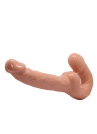 Телесный безремневой страпон Ultra Passionate Harness - Baile - купить с доставкой во Владикавказе