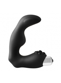 Черный вибромассажер простаты FantASStic Vibrating Prostate Massager - 11,3 см. - Dream Toys - во Владикавказе купить с доставкой