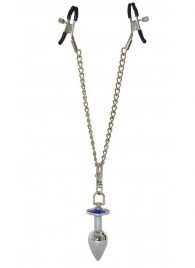 Зажимы для сосков с анальной пробкой - Sitabella - купить с доставкой во Владикавказе