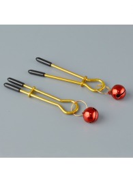 Золотистые зажимы с колокольчиками Gold - Sitabella - купить с доставкой во Владикавказе