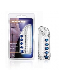 Прозрачный мастурбатор-вагина с 5 стимулирующими бусинами Snatch - Blush Novelties - во Владикавказе купить с доставкой