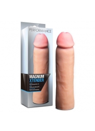 Телесная фаллическая насадка на пенис Magnum Xtender - 23 см. - Blush Novelties - во Владикавказе купить с доставкой