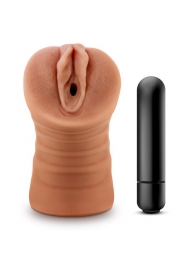 Мастурбатор-вагина цвета карамели Julieta с вибрацией - Blush Novelties - во Владикавказе купить с доставкой