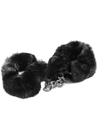 Наручники с черным искусственным мехом - Vulgar - купить с доставкой во Владикавказе