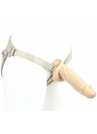 Телесный поясной фаллоимитатор - 22 см. - LOVETOY (А-Полимер) - купить с доставкой во Владикавказе