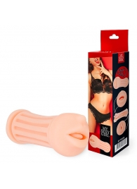 Двусторонний мастурбатор - ротик и вагина - Bior toys - во Владикавказе купить с доставкой