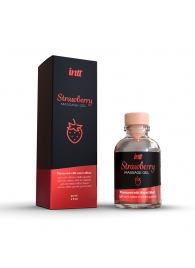 Массажный гель с ароматом клубники Strawberry - 30 мл. - INTT - купить с доставкой во Владикавказе