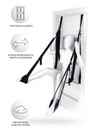 Черные секс-качели на дверь Anonymo №0505 - ToyFa - купить с доставкой во Владикавказе