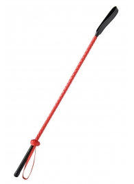 Красно-черный гладкий стек - 71 см. - Fetish Tentation - купить с доставкой во Владикавказе