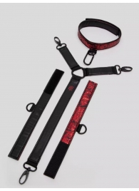 Ошейник с наручниками Reversible Faux Leather Collar and Wrist - Fifty Shades of Grey - купить с доставкой во Владикавказе