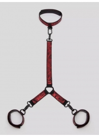 Ошейник с наручниками Reversible Faux Leather Collar and Wrist - Fifty Shades of Grey - купить с доставкой во Владикавказе