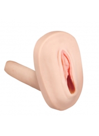 Мастурбатор-вагина с вибрацией и выносным пультом управления REALSTUFF SMOOTH   BALD - Dream Toys - во Владикавказе купить с доставкой