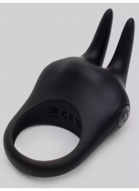 Черное эрекционное виброкольцо Sensation Rechargeable Vibrating Rabbit Love Ring - Fifty Shades of Grey - во Владикавказе купить с доставкой