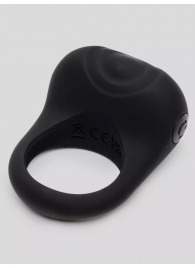 Черное эрекционное виброкольцо Sensation Rechargeable Vibrating Love Ring - Fifty Shades of Grey - во Владикавказе купить с доставкой