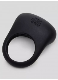 Черное эрекционное виброкольцо Sensation Rechargeable Vibrating Love Ring - Fifty Shades of Grey - во Владикавказе купить с доставкой