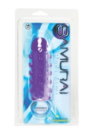 Закрытая фиолетовая насадка с пупырышками SAMURAI PENIS SLEEVE PURPLE - 14,5 см. - NMC - во Владикавказе купить с доставкой