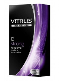 Презервативы с утолщённой стенкой VITALIS PREMIUM strong - 12 шт. - Vitalis - купить с доставкой во Владикавказе