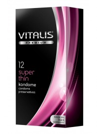 Ультратонкие презервативы VITALIS PREMIUM super thin - 12 шт. - Vitalis - купить с доставкой во Владикавказе