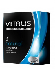Классические презервативы VITALIS PREMIUM natural - 3 шт. - Vitalis - купить с доставкой во Владикавказе