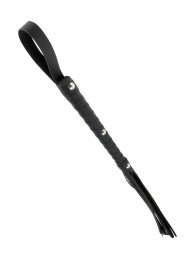 Чёрная плетка Deluxe Cat O  Nine - 62 см. - Pipedream - купить с доставкой во Владикавказе