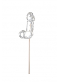 Прозрачный леденец в форме фаллоса со вкусом пина колады - Sosuчki - купить с доставкой во Владикавказе