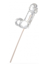 Прозрачный леденец в форме фаллоса со вкусом пина колады - Sosuчki - купить с доставкой во Владикавказе