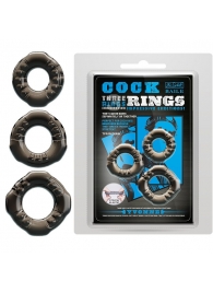 Набор из 3 эластичных дымчатых эрекционных колец - Baile - во Владикавказе купить с доставкой