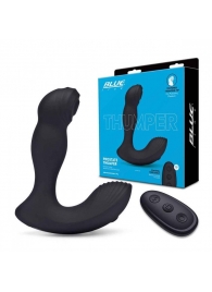 Черный массажер простаты с двойной вибрацией Thumper - BlueLine - во Владикавказе купить с доставкой