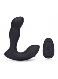 Черный массажер простаты с двойной вибрацией Thumper - BlueLine - во Владикавказе купить с доставкой