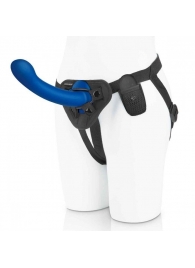 Синяя насадка Remote Control P-Spot G-Spot с черными трусиками - 20 см. - Pegasus - купить с доставкой во Владикавказе