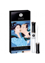 Возбуждающий блеск для губ с ароматом кокоса  Божественное удовольствие  - 10 мл. - Shunga - купить с доставкой во Владикавказе