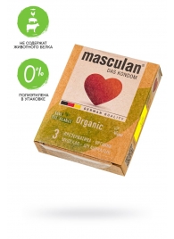 Экологически чистые презервативы Masculan Organic - 3 шт. - Masculan - купить с доставкой во Владикавказе