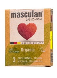Экологически чистые презервативы Masculan Organic - 3 шт. - Masculan - купить с доставкой во Владикавказе