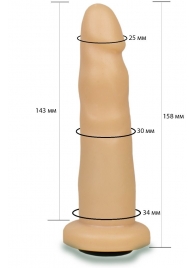 Телесная насадка Harness - 15,8 см. - LOVETOY (А-Полимер) - купить с доставкой во Владикавказе