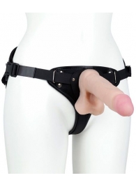 Женский пояс-трусики c 2 насадками и вагинальной пробкой WOMAN LONG - LOVETOY (А-Полимер) - купить с доставкой во Владикавказе