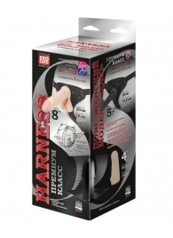 Женский пояс-трусики c 2 насадками и вагинальной пробкой WOMAN LONG - LOVETOY (А-Полимер) - купить с доставкой во Владикавказе