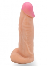 Телесная насадка на Harness с коннектором в ламинате - 20 см. - LOVETOY (А-Полимер) - купить с доставкой во Владикавказе