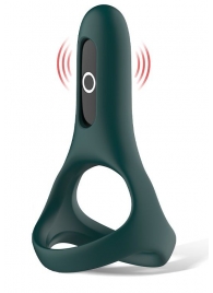 Изумрудное виброкольцо Magic Motion Rise с подхватом мошонки - Magic Motion - во Владикавказе купить с доставкой