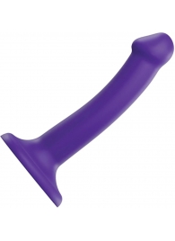 Фиолетовый фаллоимитатор-насадка Strap-On-Me Dildo Dual Density size S - 17 см. - Strap-on-me - купить с доставкой во Владикавказе