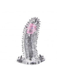 Насадка-удлинитель с пупырышками, усиками и вибропулькой - Baile - во Владикавказе купить с доставкой