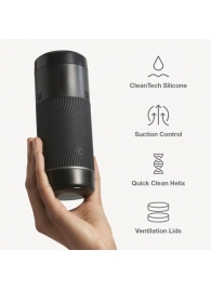 Черный мастурбатор с контролем всасывания Arcwave Pow Stroker - Arcwave - во Владикавказе купить с доставкой