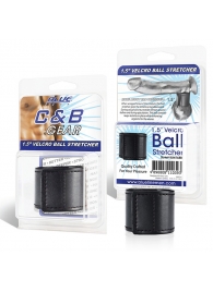 Хомут-утяжка для мошонки из искусственной кожи на липучке VELCRO BALL STRETCHER- 4 см. - BlueLine - во Владикавказе купить с доставкой