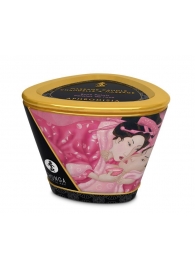 Массажная свеча Rose Petals с ароматом розы - 170 мл. - Shunga - купить с доставкой во Владикавказе