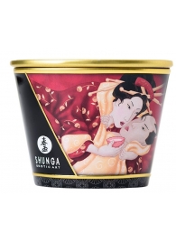 Массажная  свеча Sparkling Strawberry Wine с ароматом клубничного вина - 170 мл. - Shunga - купить с доставкой во Владикавказе