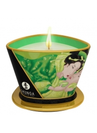 Массажная свеча Exotic Green Tea с ароматом зелёного чая - 170 мл. - Shunga - купить с доставкой во Владикавказе